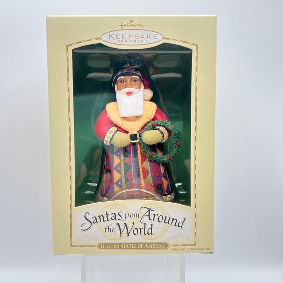 Hallmark Santas From Around The World UNITED STATES Ornament Keepsakes NIB 2004 - Picture 2 of 8